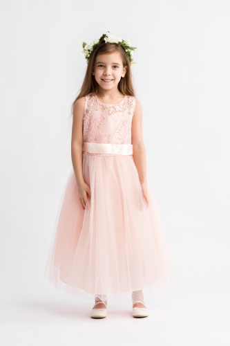 Margaret Tyttöjen Unelmainen Pitsi- ja Tyllimekko