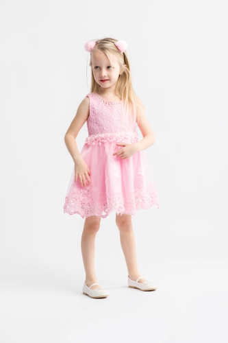 Claire Tyttöjen Vaaleanpunainen Eleganssi Juhlamekko