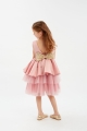 tyttöjen mekko, Dreamy Pink juhlamekko, puuterinroosa lasten mekko, elegantti tyttöjen mekko, tyttöjen ensikommunio mekko, tyttöjen häämekko, juhlavat lasten mekot, prinsessa mekko