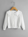 lasten bolero, Frezja bolero, tyttömäinen bolero, kirjailtu bolero, bolero erityistilaisuuksiin, kerma bolero, bolero 1-6 vuotiaille, tyttöjen juhlavaatteet, tyylikäs lastenvaatetus, lastenvaatteet