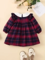 lasten juhlamekko, punainen mekko, tyttöjen flanellimekko, Malvina Elegance, juhlamekko tytöille, mekko häihin, mekko ristiäisiin, syntymäpäivämekko lapsille, tyttöjen mekko 3-24 kk, elegantti lastenvaate