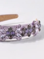 violetti hiuspanta, kristallikoristeinen hiuspanta, tyttöjen hiuskoristeet, juhlava hiuspanna, lasten hiuspannat, hiuskoristeet tytöille, juhla-asusteet