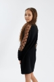 lasten juhlapuku, Stella Black Dot Elegance, musta juhlamekko lapsille, tyttöjen tyylikäs mekko, mekko baleihin lapsille, mekko häihin tytöille, lasten syntymäpäivämekko, pilkulliset hihat, poliesterimekko lapsille