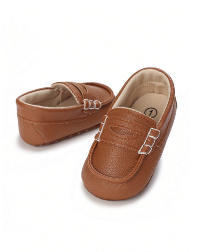 Elegantti ruskea pikkulasten kengät pojille