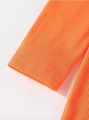 Mirelle-vierailumekko, nuoren neidin juhlamekko, oranssi juhlamekko, eleganssi tyttöjen mekko, lasten juhlapuvut, tyttöjen viralliset mekot