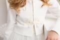 lasten bolero, juhlava bolero, Clea bolero, tyttöjen juhlavaatteet, kevät-kesäbolero, tyttöjen bolero ecru, erityistilaisuudet bolero, lasten muoti, 8-13-vuotiaat tytöjen vaatteet