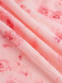 Fiorella juhlamekko, tyttöjen juhlamekko, eleganssi tyttöjen vaatteet, kukkakuviollinen mekko, vaaleanpunainen mekko, tyttöjen muoti, juhlavaatteet lapsille, midi-juhlamekko, laadukas lastenmekko