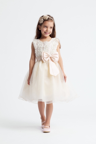 Floria Gold Kultainen Juhlamekko Tytöille