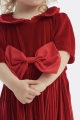 lasten mekko, Raisa, punainen mekko, samettinen mekko, tyllimekko, tyylikäs tyttöjen mekko, juhlamekko, tanssiaismekko, häämekko, syntymäpäivämekko, kastajaisiin, arkipäiväinen mekko, koot 98-122