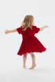 lasten mekko, Raisa, punainen mekko, samettinen mekko, tyllimekko, tyylikäs tyttöjen mekko, juhlamekko, tanssiaismekko, häämekko, syntymäpäivämekko, kastajaisiin, arkipäiväinen mekko, koot 98-122