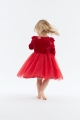 lasten juhlamekko, tyttöjen mekko, punainen tyllimekko, eleganssi lasten mekko, mekko syntymäpäiville, mekko häihin, mekko baleihin, mekko kastetilaisuuksiin, tyttöjen juhlavaatteet, lastenmuoti