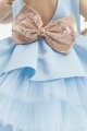 tyttöjen mekko, Dreamy Blue juhlamekko, taivaansininen lasten mekko, elegantti tyttöjen mekko, tyttöjen ensikommunio mekko, tyttöjen häämekko, juhlavat lasten mekot, prinsessa mekko