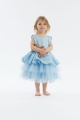tyttöjen mekko, Dreamy Blue juhlamekko, taivaansininen lasten mekko, elegantti tyttöjen mekko, tyttöjen ensikommunio mekko, tyttöjen häämekko, juhlavat lasten mekot, prinsessa mekko