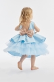 tyttöjen mekko, Dreamy Blue juhlamekko, taivaansininen lasten mekko, elegantti tyttöjen mekko, tyttöjen ensikommunio mekko, tyttöjen häämekko, juhlavat lasten mekot, prinsessa mekko