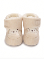 vauvan kengät, lämpimät vauvakengät, talvikengät vauvoille, beige vauvakengät, pehmeät vauvan kengät, vauvakengät tarranauhalla