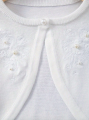 lasten bolero, juhlava bolero, lasten juhlapukeutuminen, kermaisen valkoinen bolero, tyttöjen bolero, bolero 2–12-vuotiaille, juhlavarusteet lapsille, tyylikäs lasten bolero, lasten ristiäisvaatteet, lasten kevätjuhlat