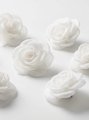 hiussoljet tytöille, valkoiset hiuskoristeet, lasten hiusasusteet, organza hiussolki, juhlakampaus lapselle, hiusklipsit tytölle