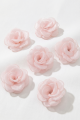 Vaaleanpunaiset organza-hiusklipsit setti 6 kpl, vaaleanpunainen hiusklipsit tytölle, juhlavalikoiman lastenmuoti, koot 6 kpl, ZOYA Fashion Suomi